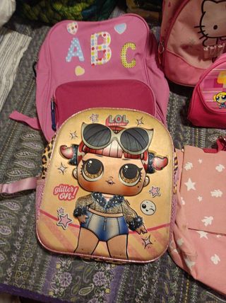 Lote Mochila y Bolso Infantil Niña