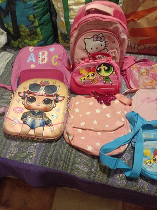 Lote Mochila y Bolso Infantil Niña