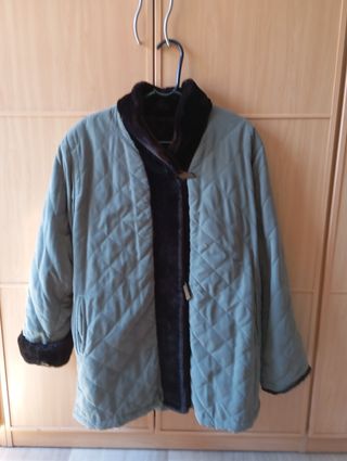 Chaqueta acolchada con pelo