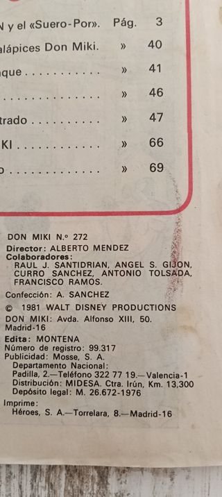 4 Cómics DON MIKI y DON DONALD (1981-1983)