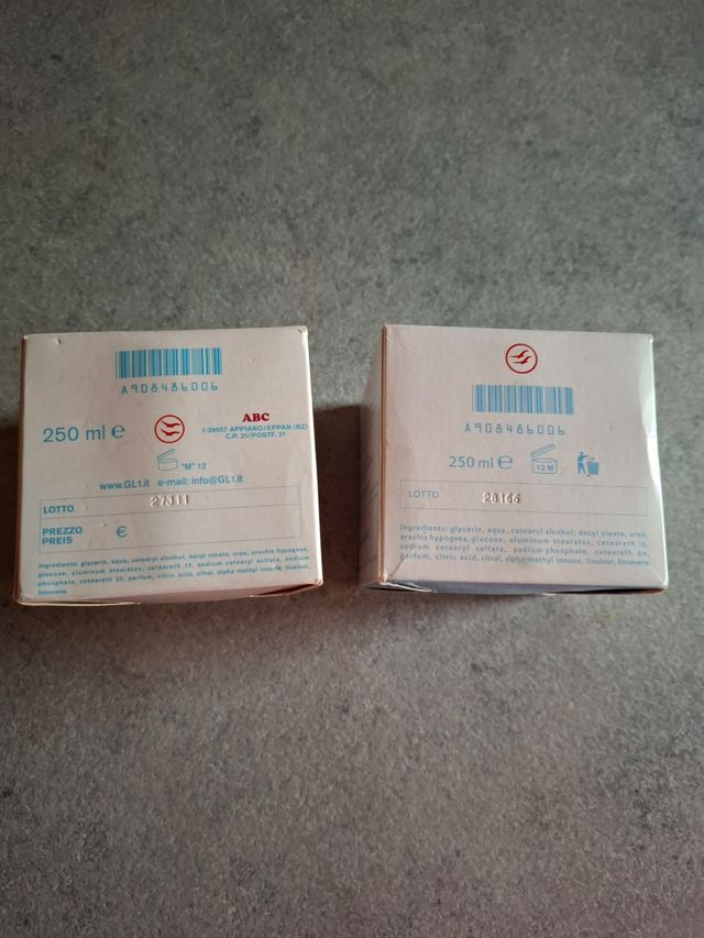 Set 2pz GL1 M&D SALBE Crema Mani Piedi Corpo nuovi