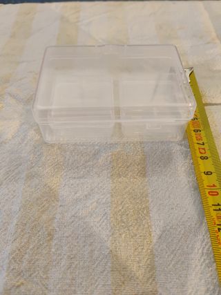 Caja de almacenamiento de plástico transparente