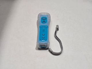1 controller Wii originale blu con Motion con cover