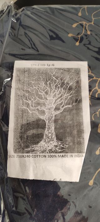 PAÑO PAREO AZUL Y DORADO