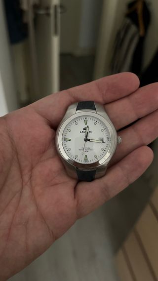 Reloj Lacoste Plata y Blanco