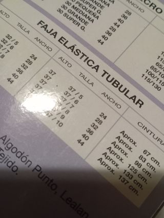 Faja Tubular Unisex Blanca Talla 5/24
