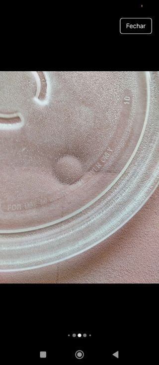 Prato giratório para micro-ondas