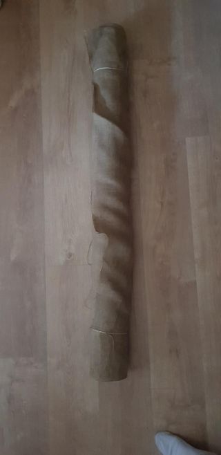 Tela de saco enrollada