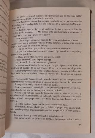 Cuento juvenil LOS TRES MUSQUETEROS años 80