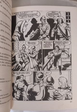 Cuento juvenil LOS TRES MUSQUETEROS años 80