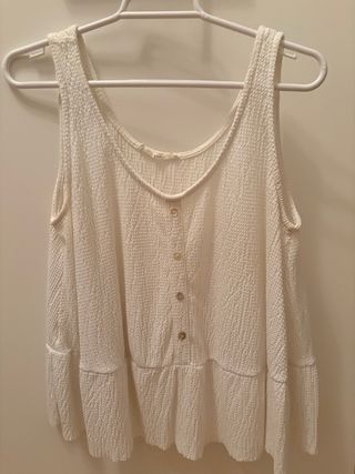 Camiseta Mango Blanca Talla Única