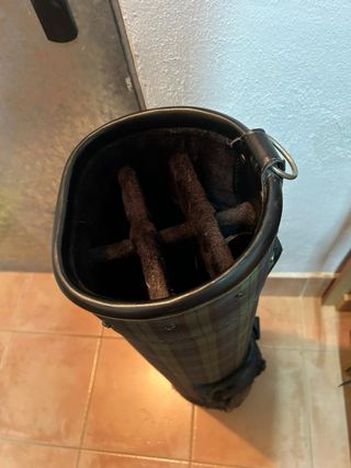 Bolsa de golf a cuadros