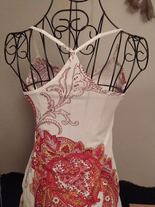 Top de poliéster estampado