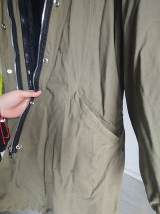 Parka verde + abrigo negro