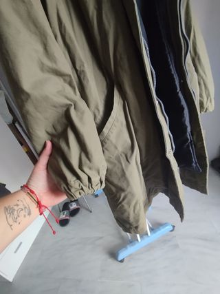 Parka verde + abrigo negro