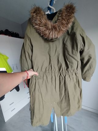 Parka verde + abrigo negro