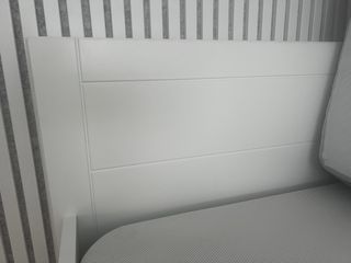 Cama individual blanca 90x190