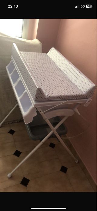 Bañera y cambiador de bebé
