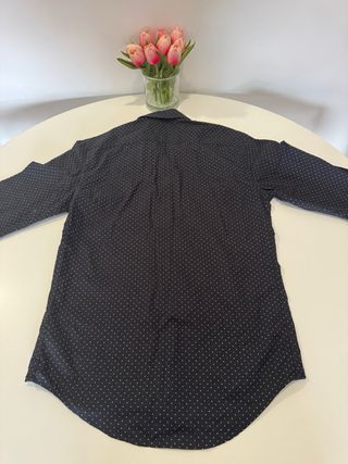 Camisa Negra Manga Larga Hombre Talla S de Zara