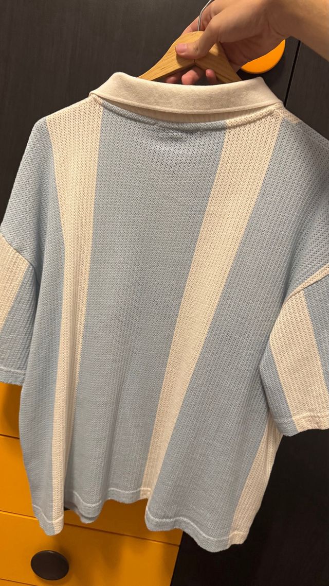 Camisa Stussy Rayas Azul Talla M