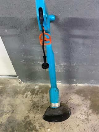 Tosaerba elettrico blu