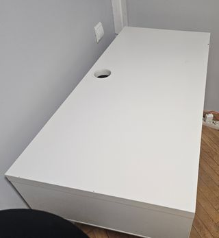 Escritorio MICKE IKEA azul oscuro