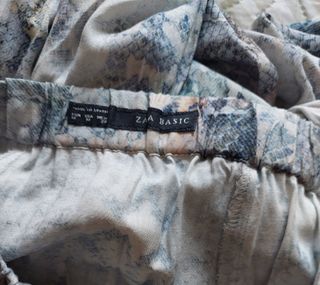 Falda larga Zara estampada