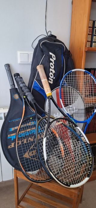 Raquetas de tenis y bolsa de transporte /deportiva