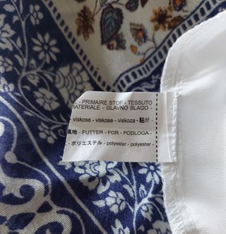 Falda larga Zara estampada