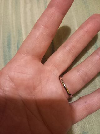 Anillo Plata 2 Corazones Cristal