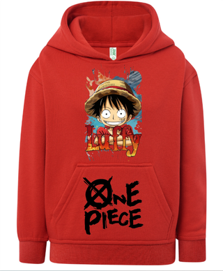 Sudadera One Piece Luffy Roja