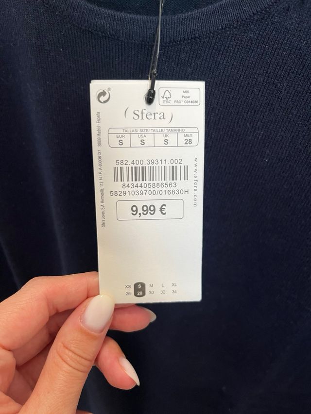 Jersey básico azul marino de Sfera