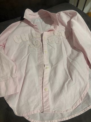 Camisa Zara Niña Rosa  6/7 años Chicago 1986