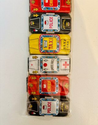 blister 8 Coches de Hojalata Japoneses años 60-70