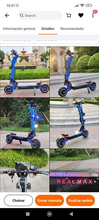 Patinete Eléctrico Realmax 8000W