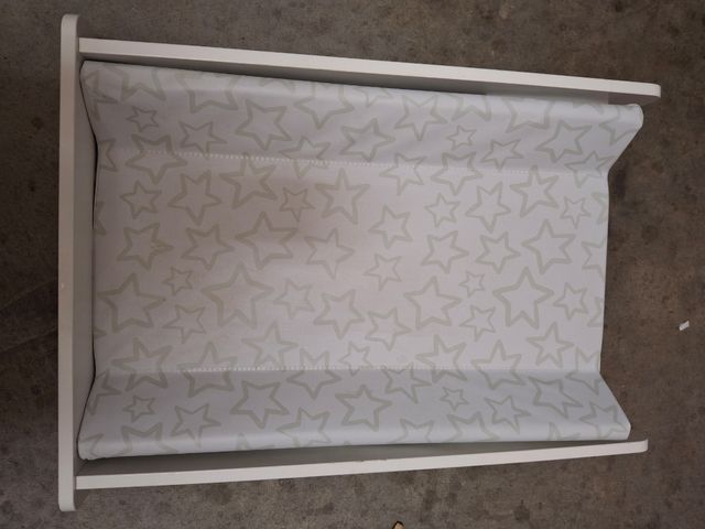 Cambiador para cómoda lacado blanco