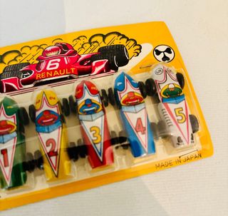 Blíster 10 coches de carreras hojalata japoneses