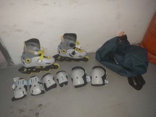 Patines infantiles Talla 28-30 + Protecciones + Bo
