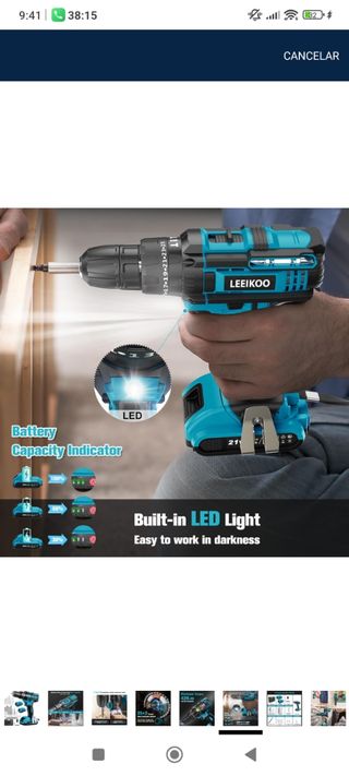 Taladro LEETIKOO con 2 Baterías