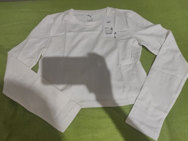 Camiseta Puma Manga Larga Blanca