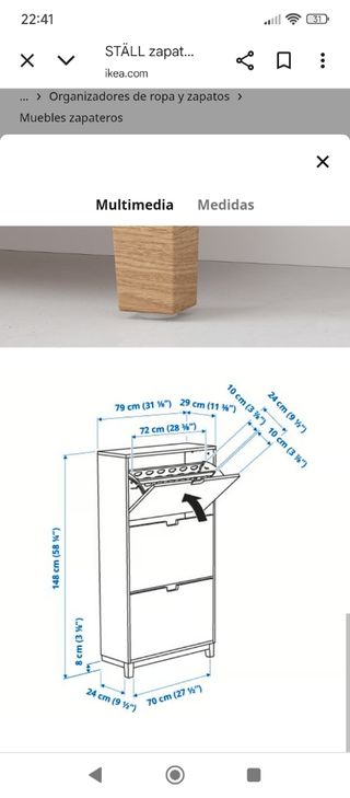 Zapatero Ställ Madera