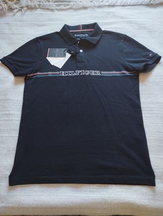 Polo Tommy Hilfiger Negro Talla M