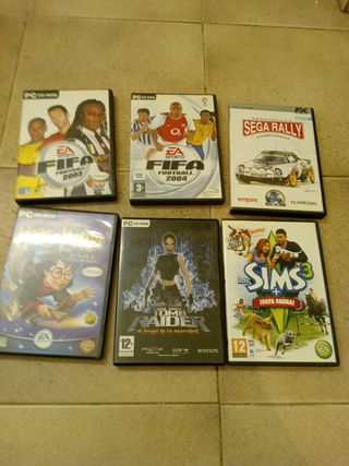 Pack 6 Juegos PC: FIFA, Tomb Raider, Sims 3..