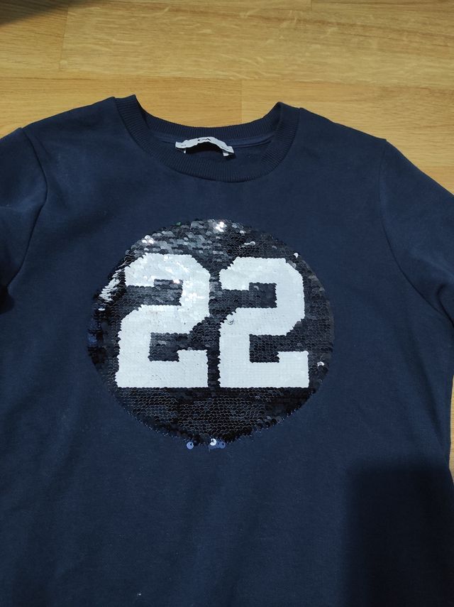 Sudadera Fútbol Lentejuelas Niño 10 Años