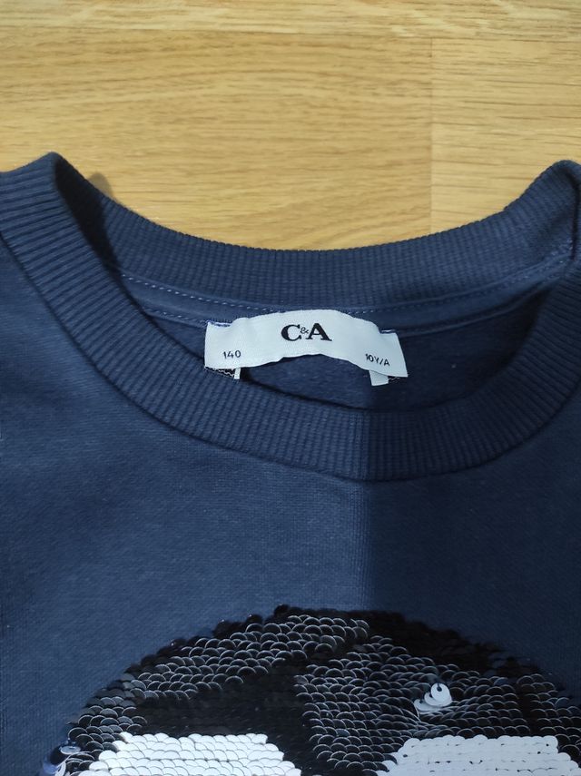 Sudadera Fútbol Lentejuelas Niño 10 Años