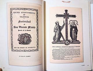 Lote San Vicente Mártir patron Valencia y estampas