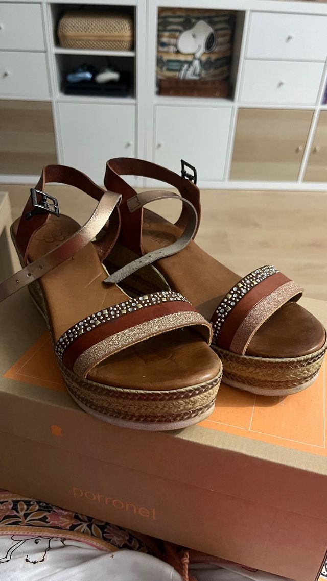 Sandalias cuña Porronet