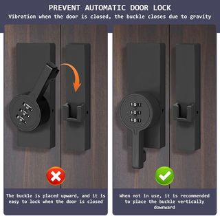 Pestillo de zinc con bloqueo de contraseña