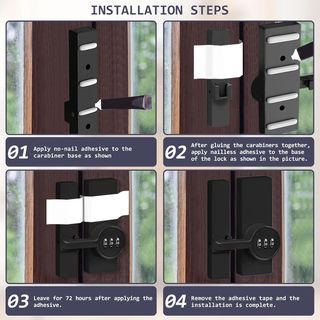 Pestillo de zinc con bloqueo de contraseña
