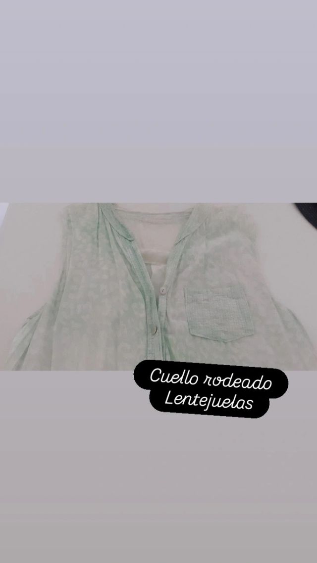 Camisa Estampado Animal Verde y Blanco